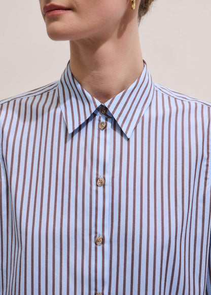 Blue Stripe Relaxed Forever Shirt | ME+EM