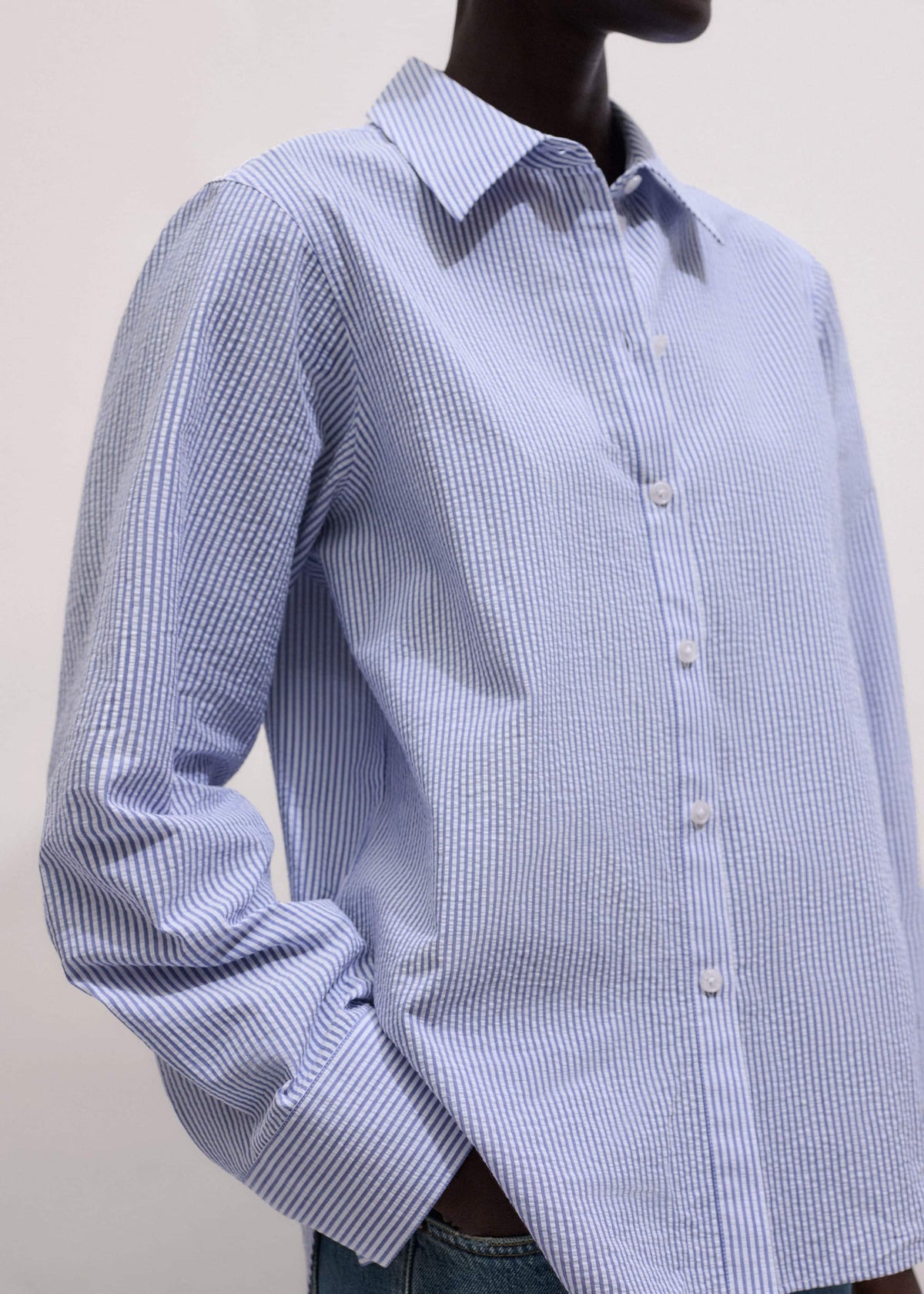 Blue Stripe Relaxed Forever Shirt | ME+EM