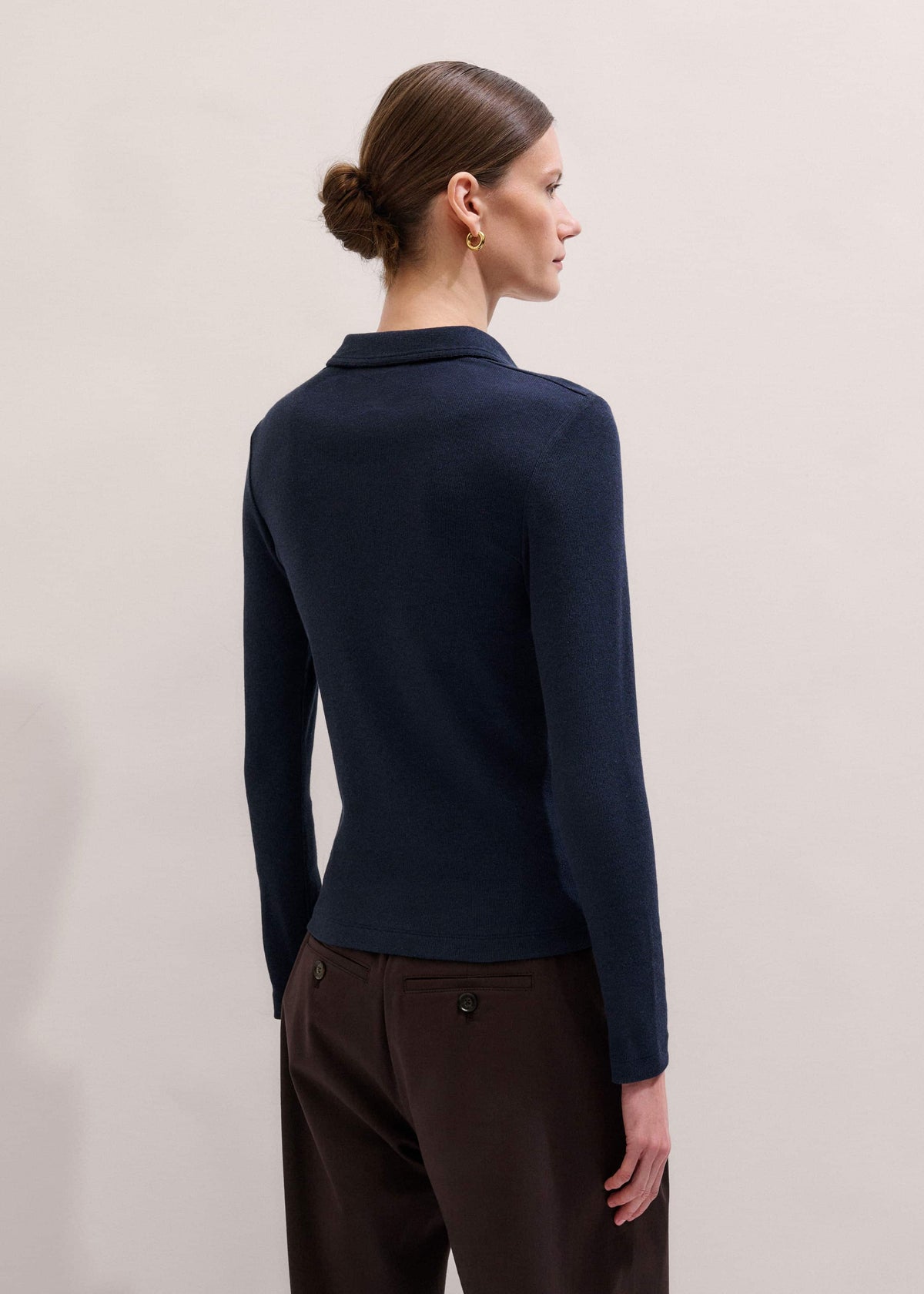 Navy Perfect Basic Shirt | ME+EM