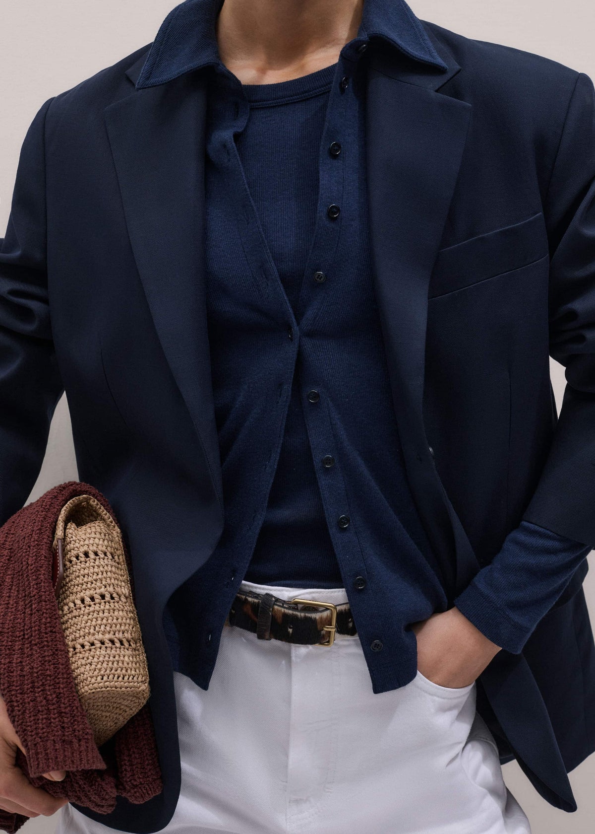 Navy Perfect Basic Shirt | ME+EM