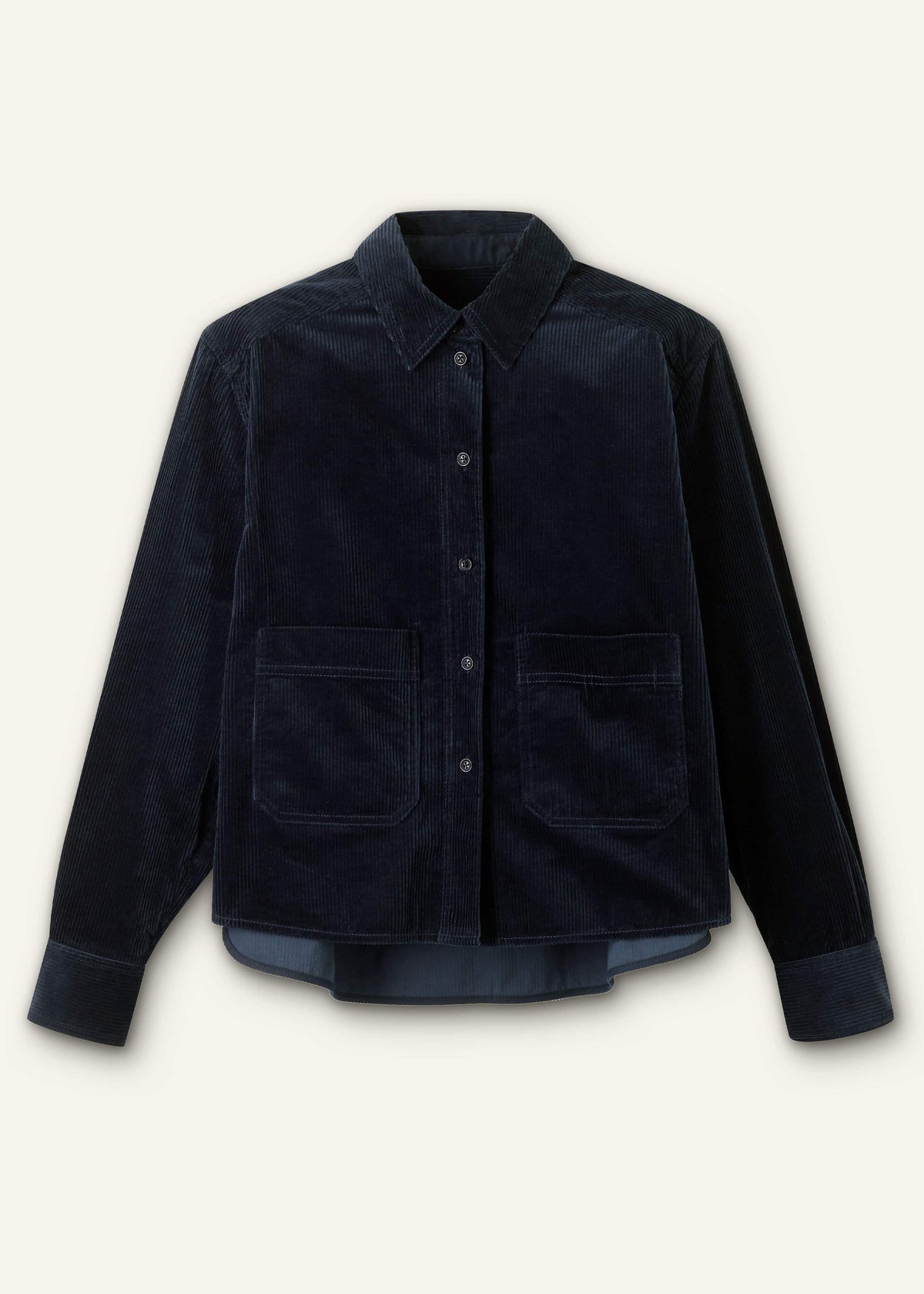 Navy Boxy Shacket | ME+EM