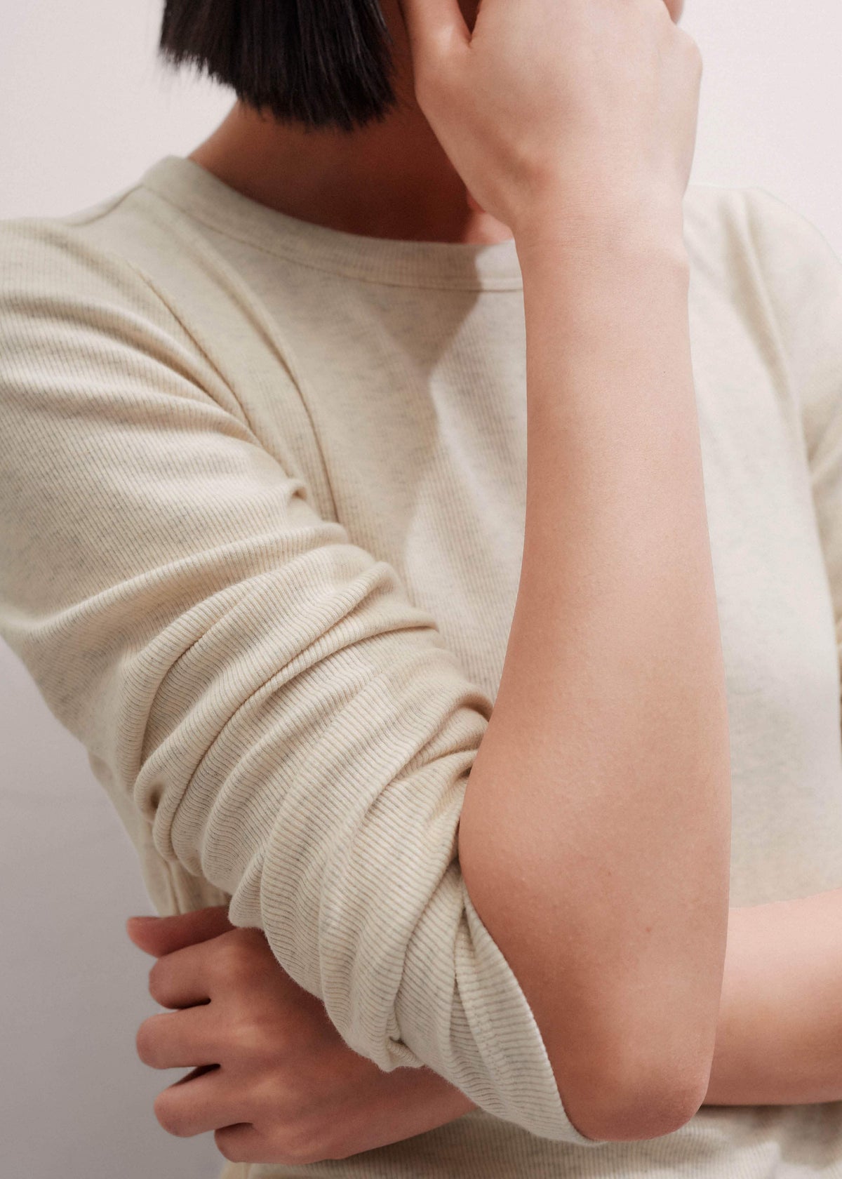 Cream Perfect Basic Top | ME+EM
