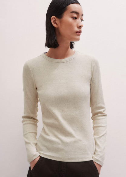 Cream Perfect Basic Top | ME+EM