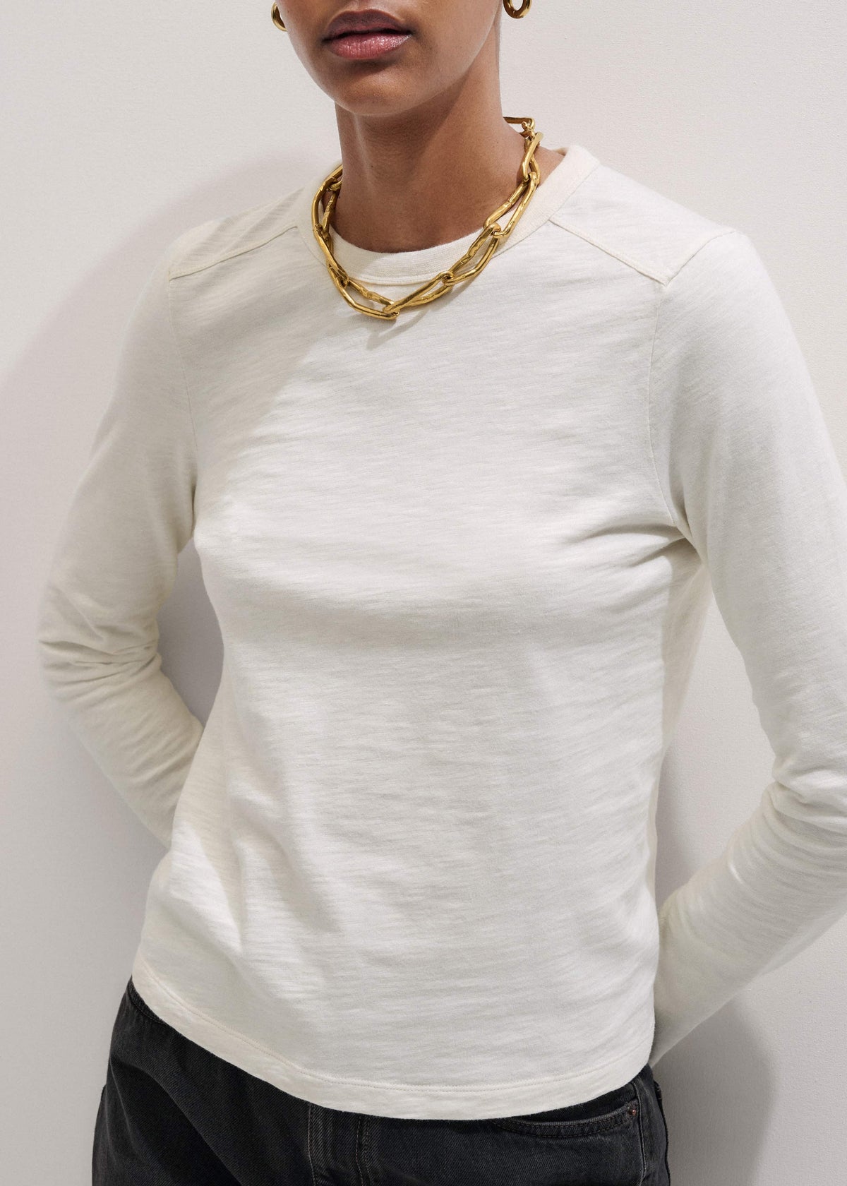 Cream Warm Touch Top | ME+EM