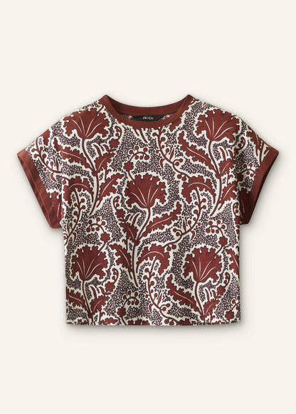 Cinnamon Rising Wildflowers Relaxed Crop Tee | ME+EM