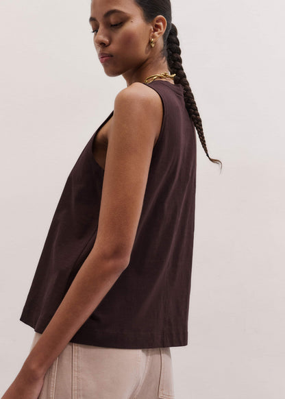 Brown Racerback Swing Top | ME+EM