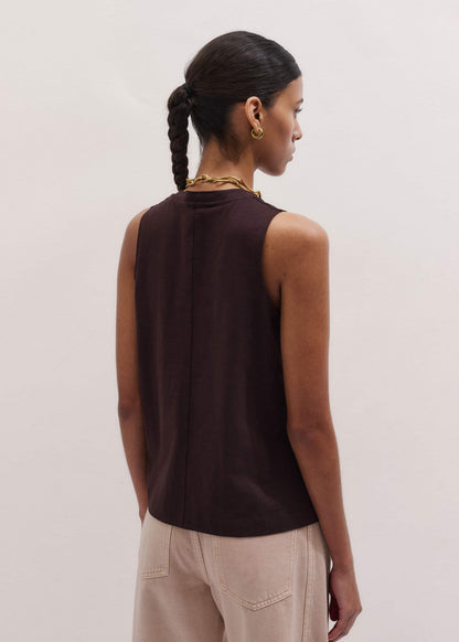 Brown Racerback Swing Top | ME+EM