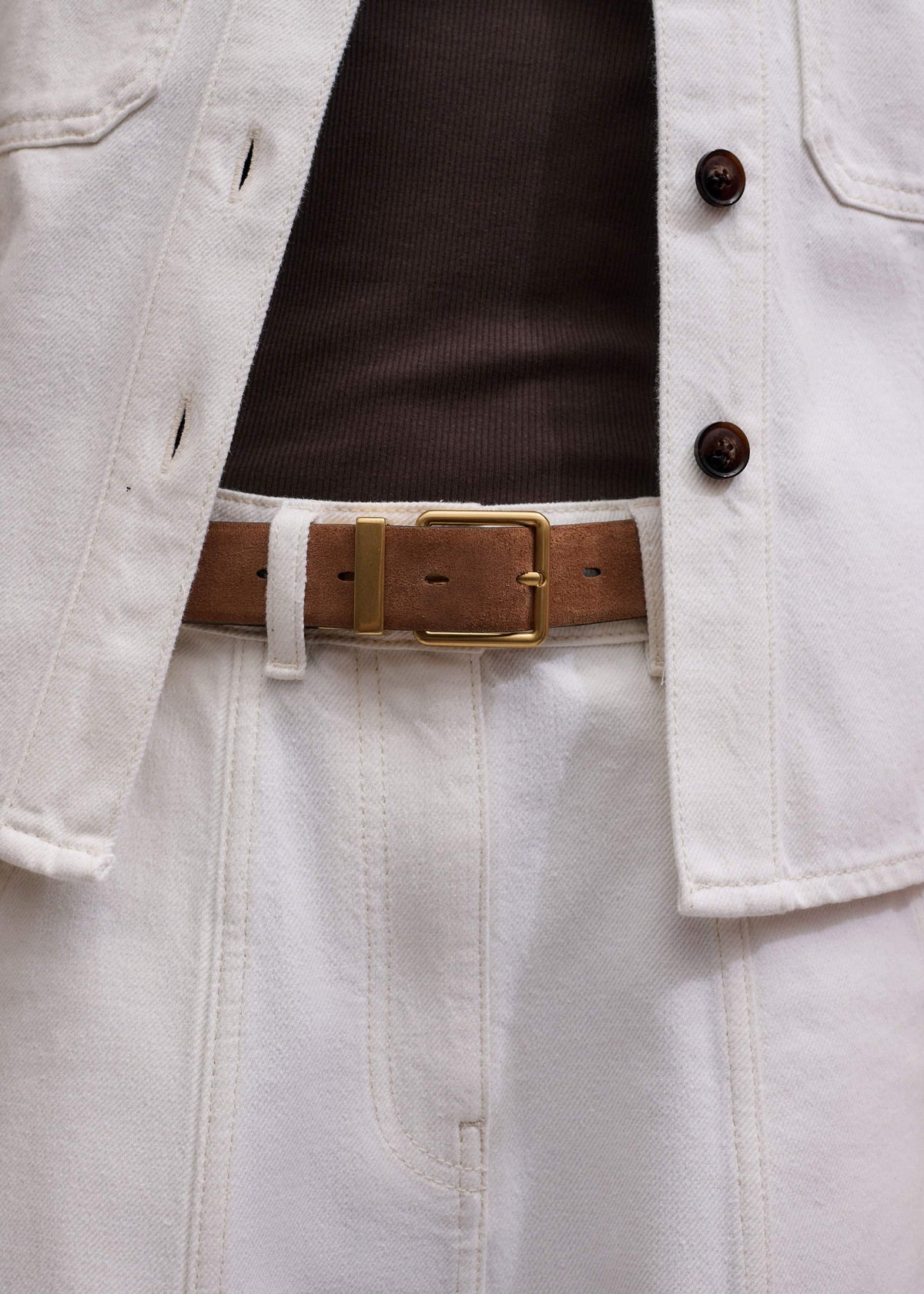 Brown Perfect Basic Vest | ME+EM