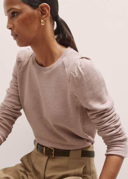 Pink Raw Edge Feminine Sweatshirt | ME+EM