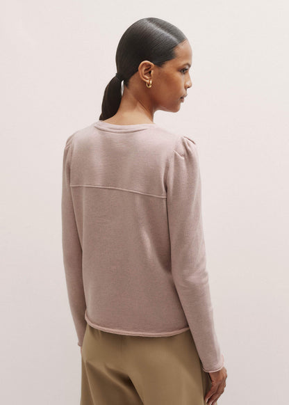 Pink Raw Edge Feminine Sweatshirt | ME+EM
