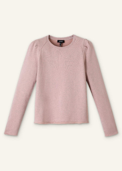 Pink Raw Edge Feminine Sweatshirt | ME+EM