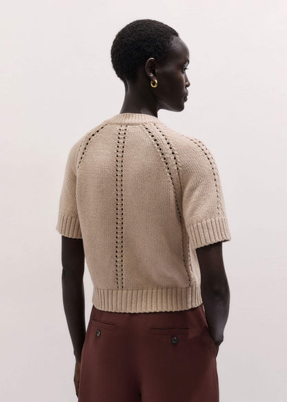 Stone Short Sleeve Cardigan | ME+EM