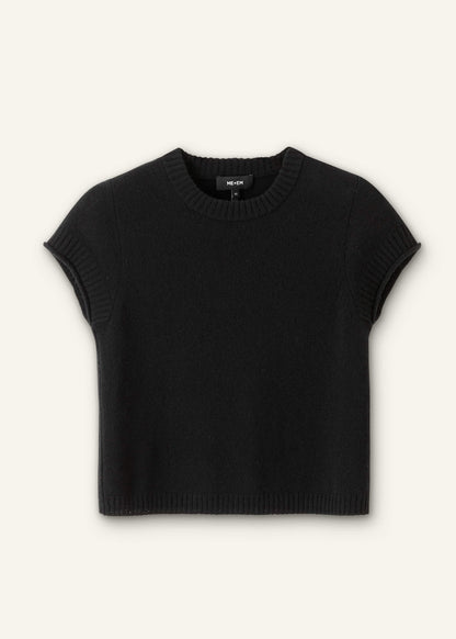 Black Cashmere Baby Tee | ME+EM