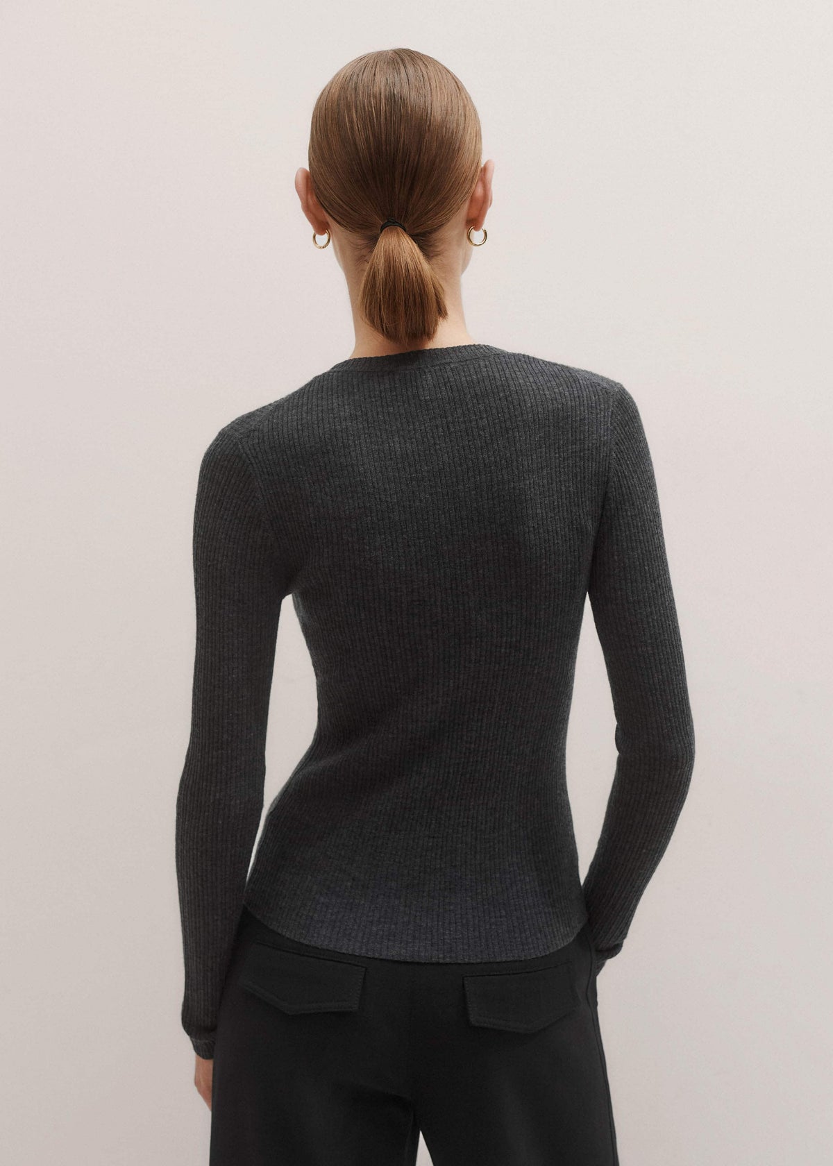 Gray Barely There Sweater | ME+EM