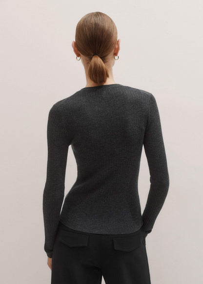 Gray Barely There Sweater | ME+EM