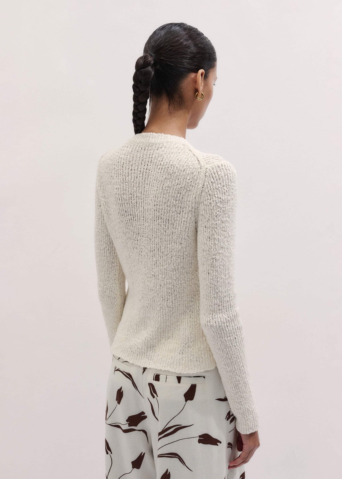 Cream Double Zip Cardigan | ME+EM