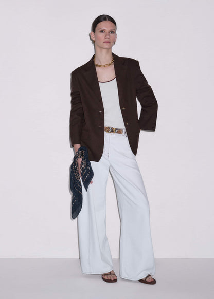 Brown Summer Oversized Blazer | ME+EM