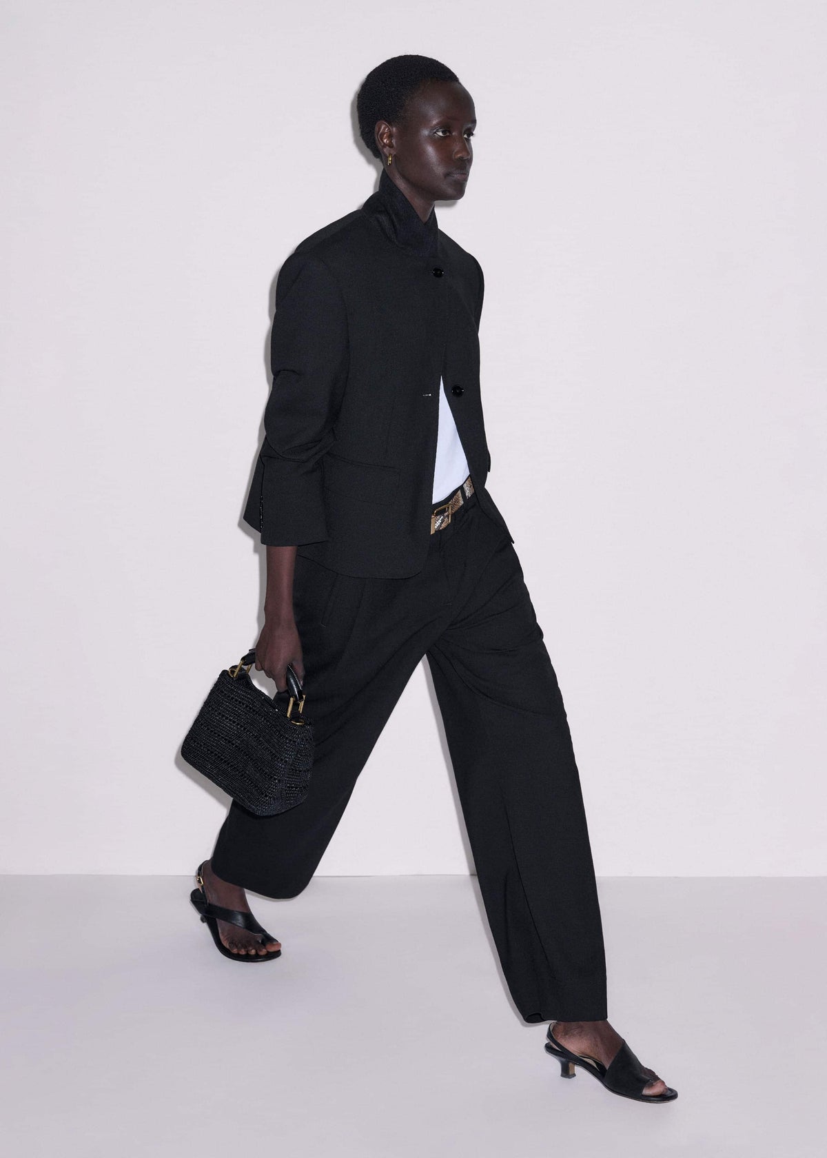 Black Icon Intelligently Oversized Short Blazer | ME+EM