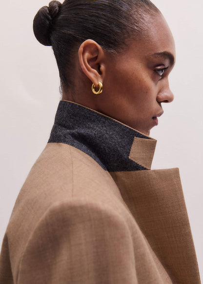 Brown Icon Oversized Blazer | ME+EM