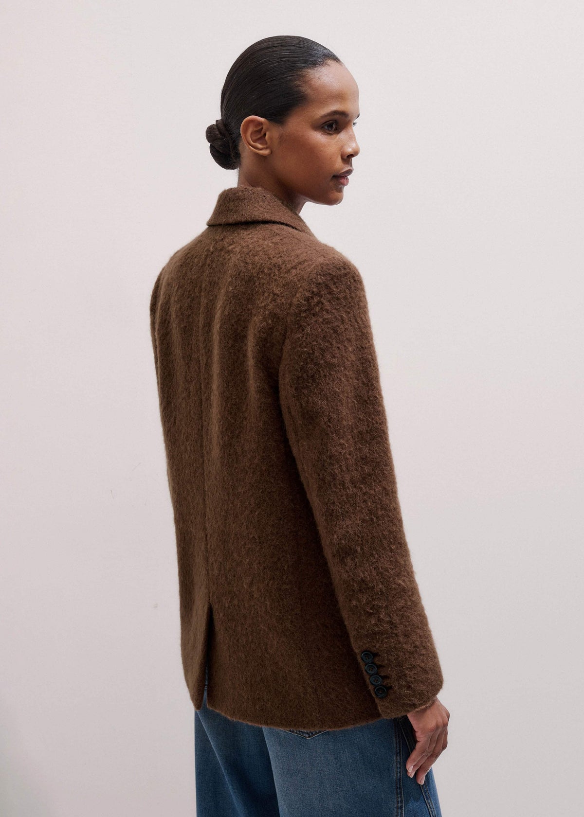 Brown Teddy Luxe Blazer | ME+EM