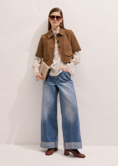 Brown Everyday Short Sleeve Jacket | ME+EM