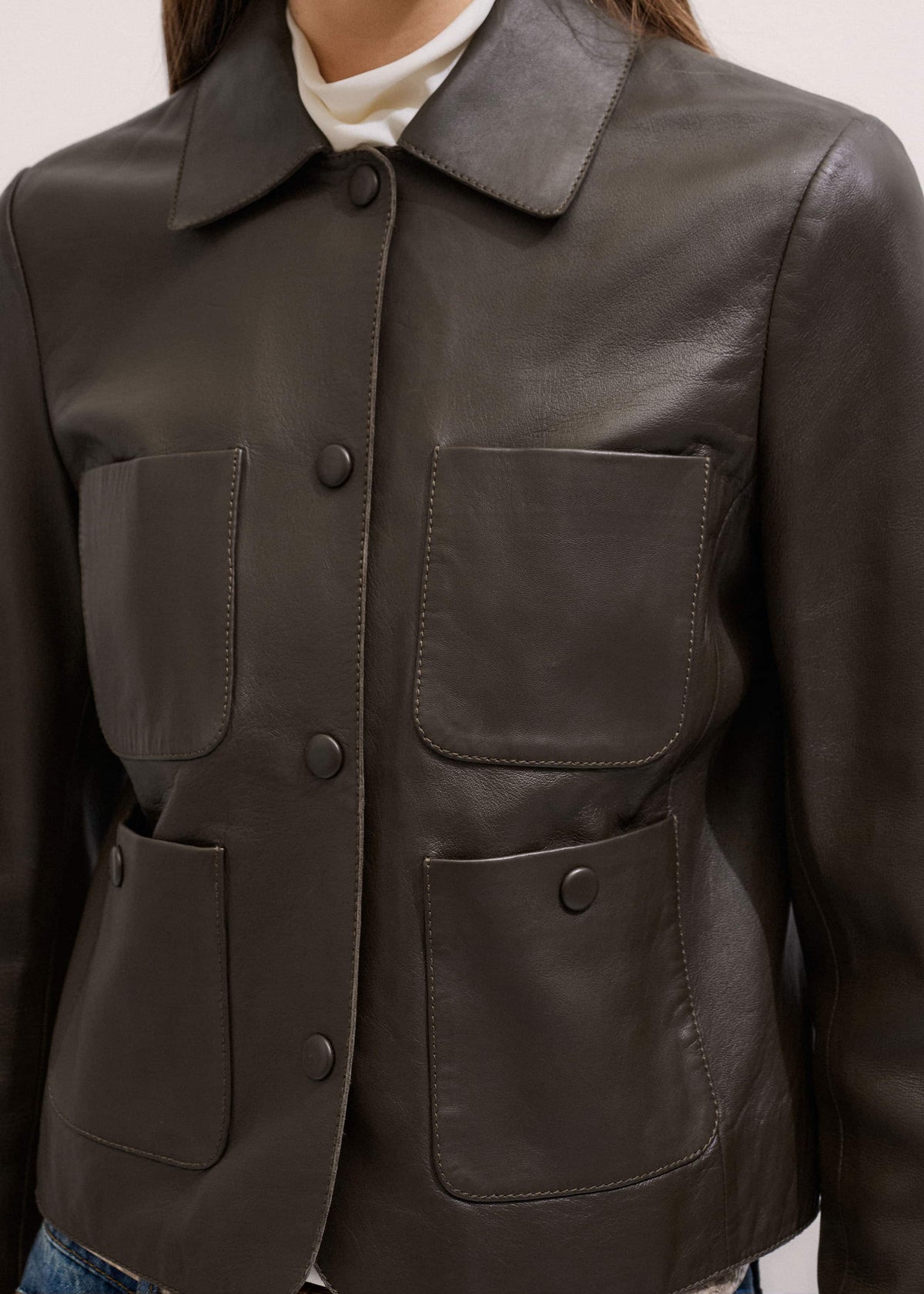 Brown Patch Pocket Jacket | ME+EM