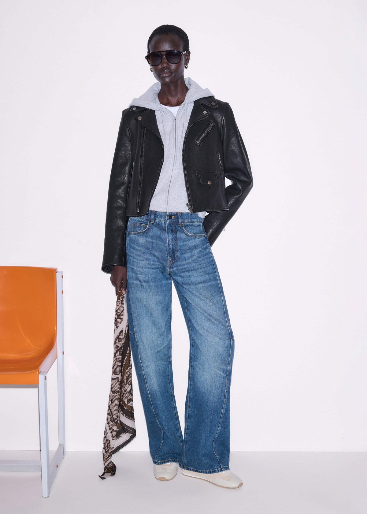 Black Perfect Little Biker Jacket | ME+EM