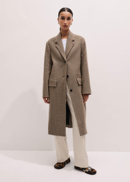 Brown Heritage Wool Coat | ME+EM