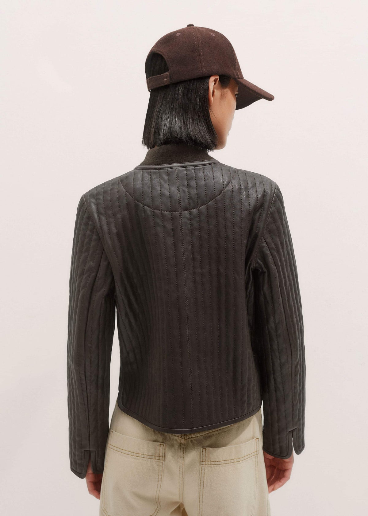 Brown Quilted Weekend Jacket | ME+EM