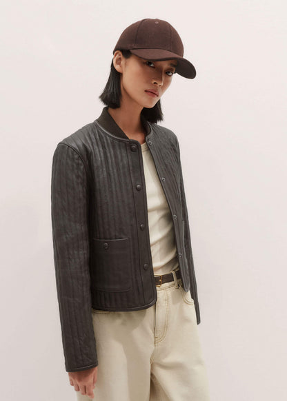 Brown Quilted Weekend Jacket | ME+EM