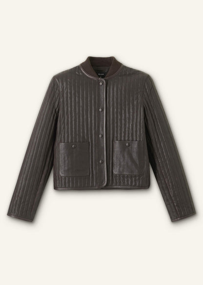 Brown Quilted Weekend Jacket | ME+EM