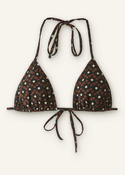Cinnamon Brown Triangle Bikini Top | ME+EM