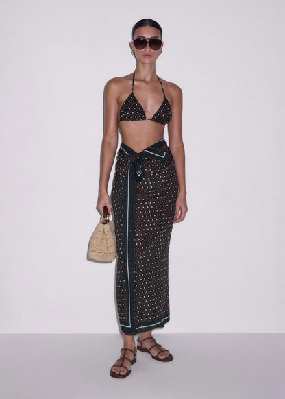 Black Geometric Sarong | ME+EM