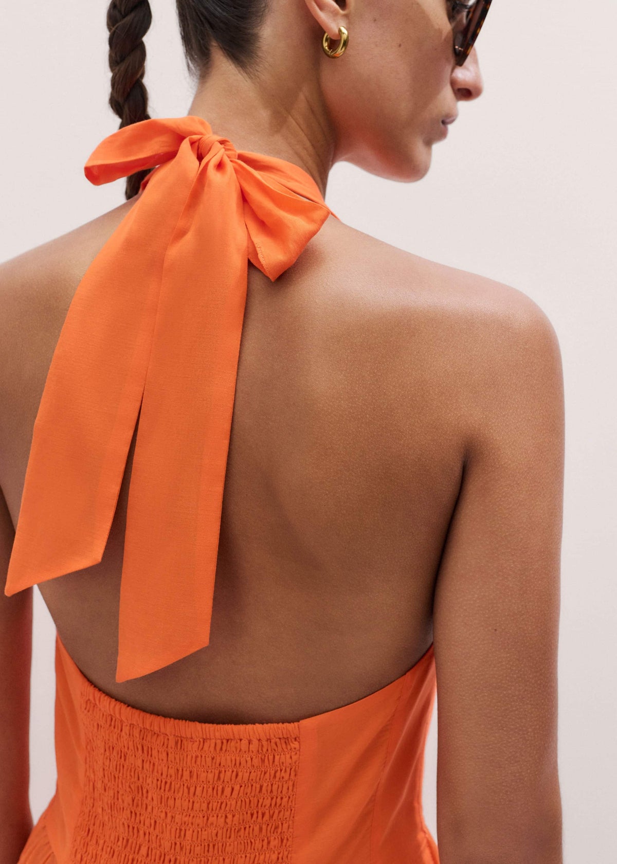 Orange Tiered Maxi Beach Dress | ME+EM