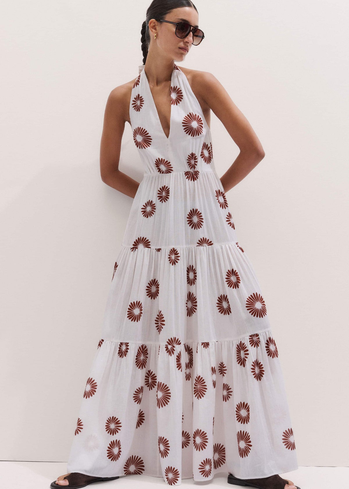 White Full-Length Beach Dress | ME+EM
