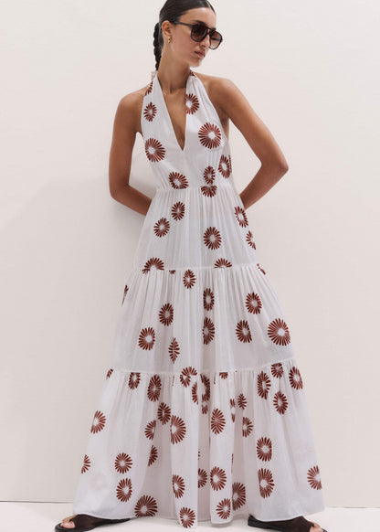White Full-Length Beach Dress | ME+EM