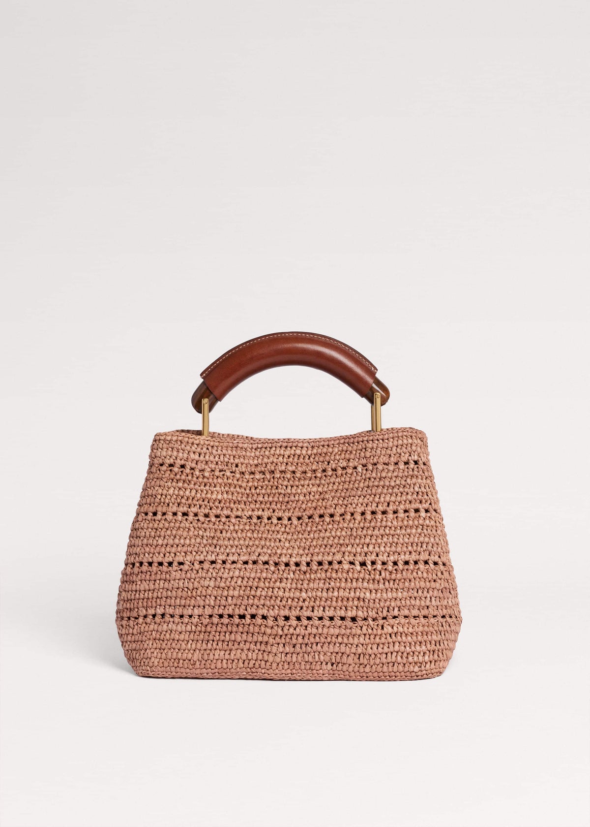 Pink Raffia Mini Day Bag | ME+EM