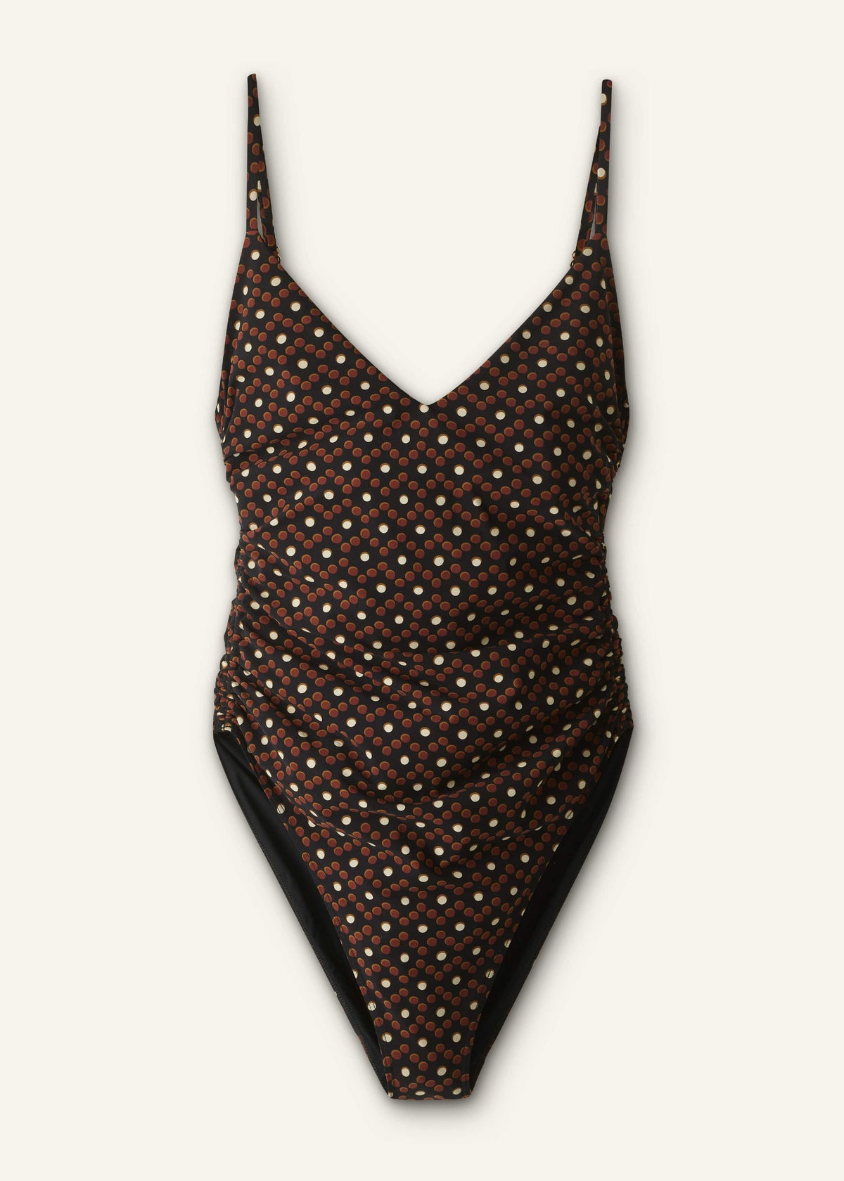 Cinnamon Brown Ruched Swimsuit | ME+EM