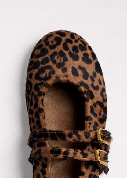 Dark Brown Leopard Ballet Flat | ME+EM
