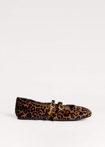 Dark Brown Leopard Ballet Flat | ME+EM