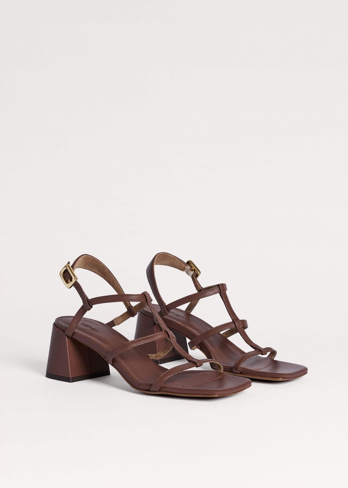 Dark Brown Caged Occasion Sandal | ME+EM