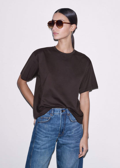 Brown Oversized Tee | ME+EM