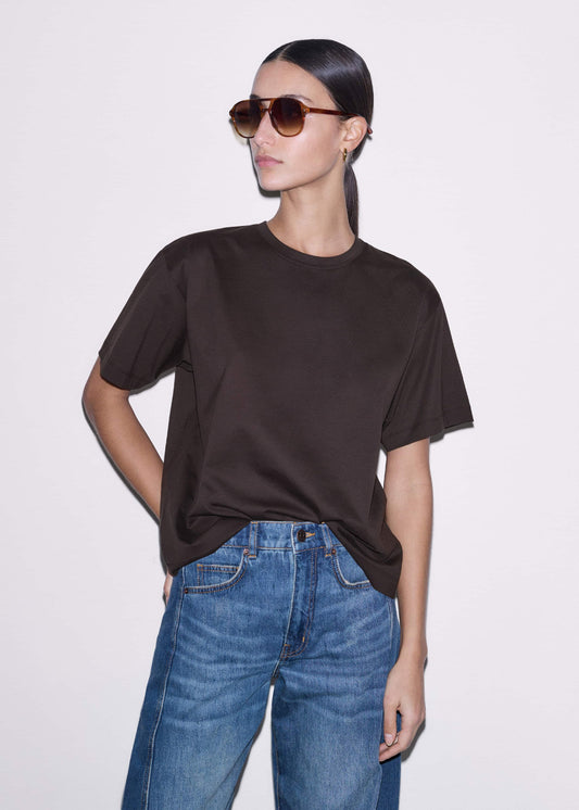 Brown Oversized Tee | ME+EM