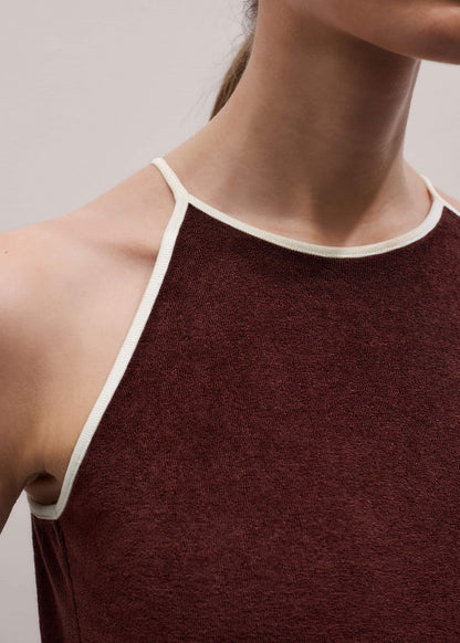 Cinnamon Brown Halterneck Top | ME+EM