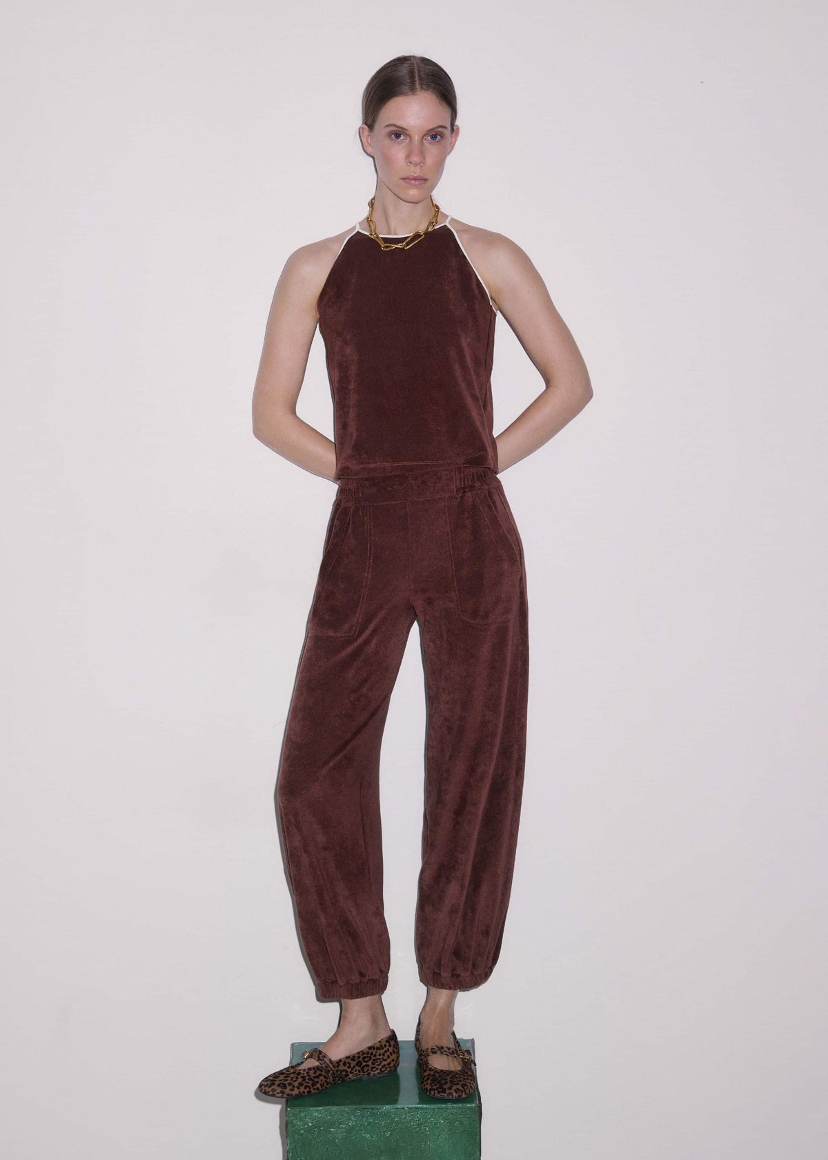 Cinnamon Brown Relaxed Jogger Set | ME+EM