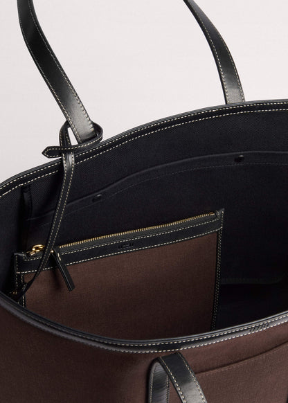Brown Reversible Tote | ME+EM