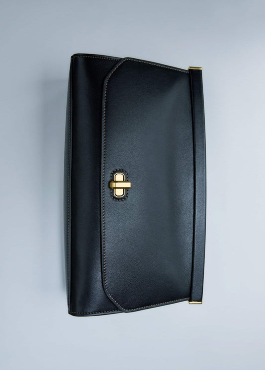Black Tailored Clutch Bag | ME+EM