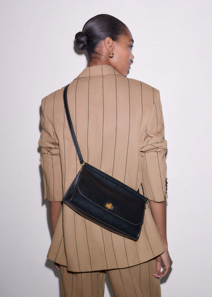 Black Tailored Clutch Bag | ME+EM