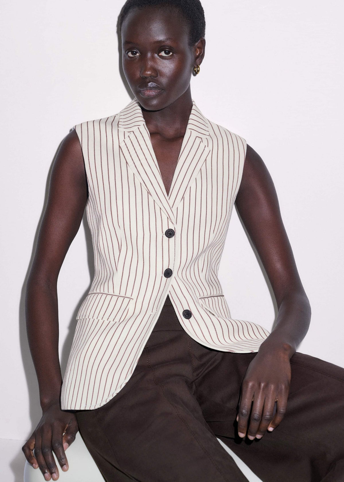 Ivory Slim Vest | ME+EM