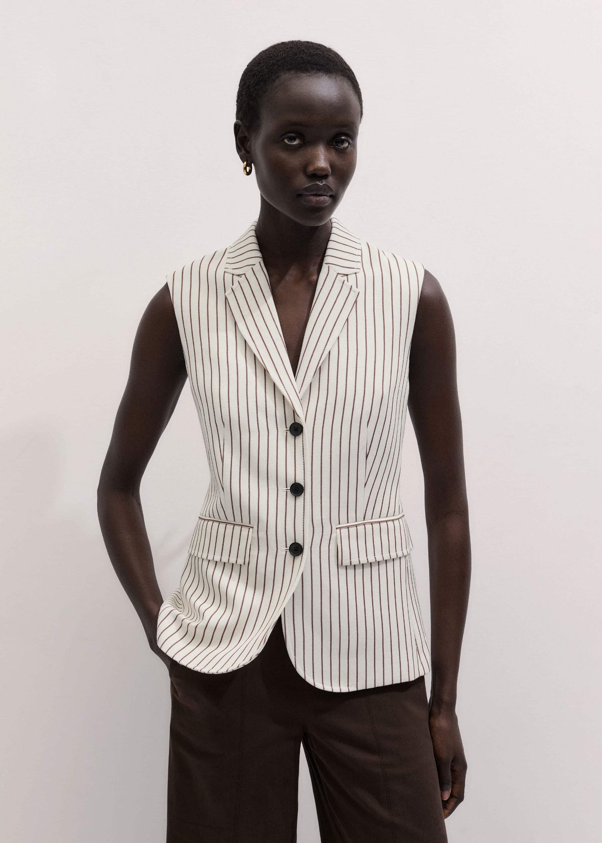 Ivory Slim Vest | ME+EM